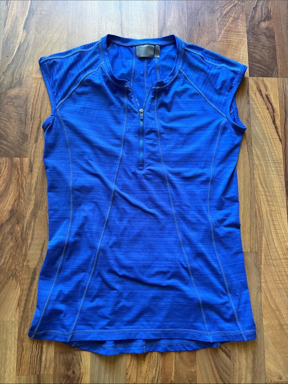 Athleta Woman’s Electric Blue Sleeveless Performance Top Size M